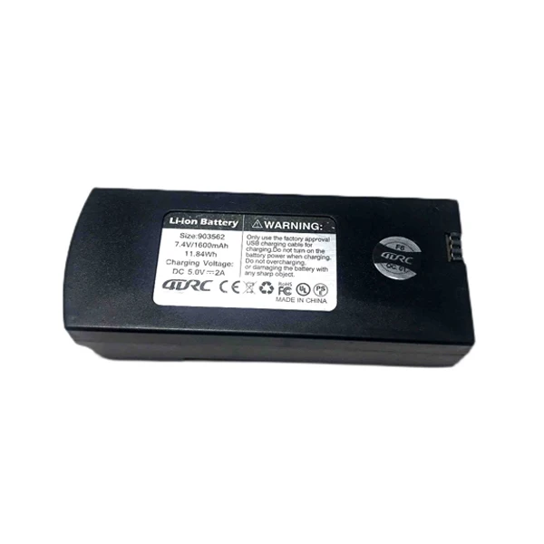 Аккумулятор для квадрокоптера 4DRC F6 Li-ion 1600 mAh 7,4 V Black (d360)