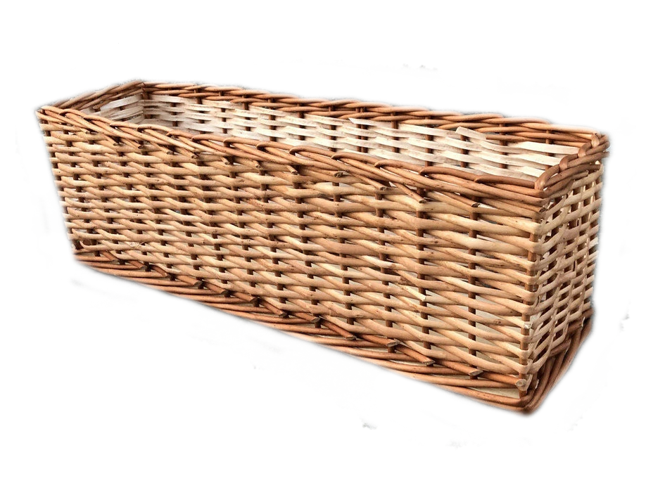 Плетеный лоток из лозы 15x50x15 см