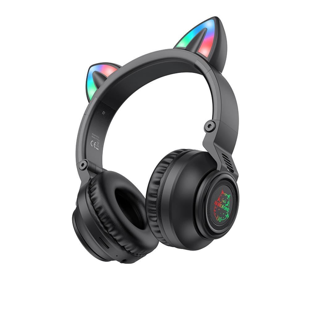 Беспроводные наушники Borofone BO18 Bluetooth Cat Ear Черный