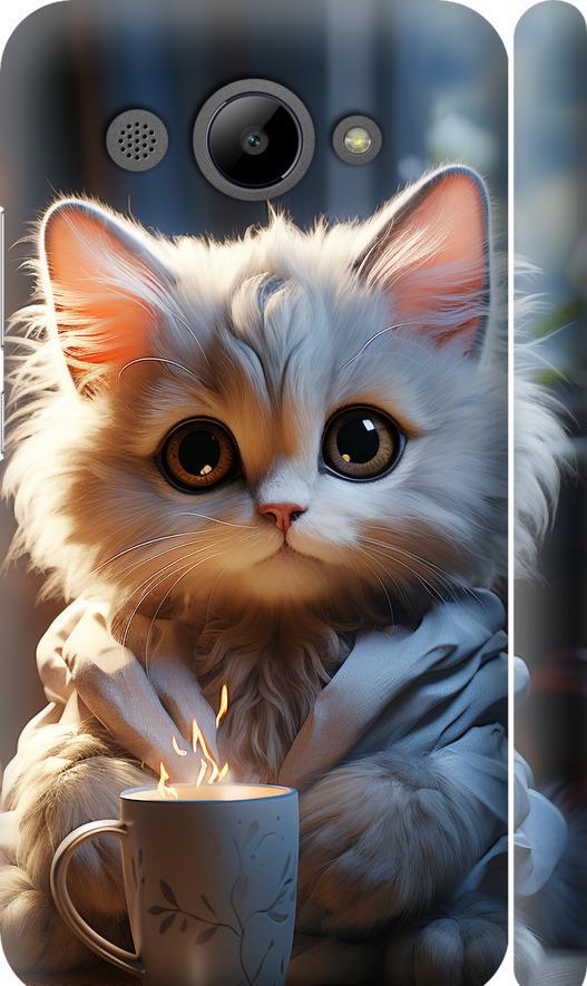 Чехол на Huawei Y3 2017 White cat (5646m-991-42517)