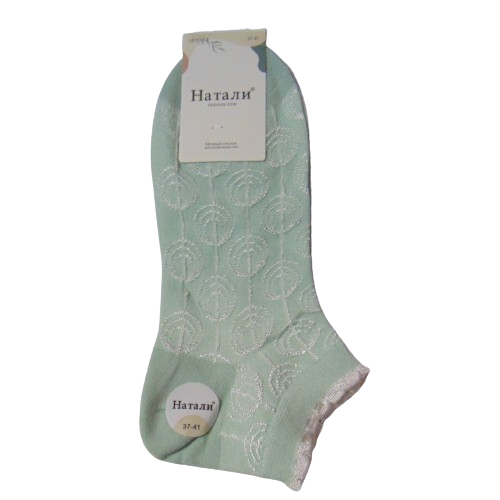Носки женские короткие с узором Натали р. 37-41 Зеленый (2135634150)
