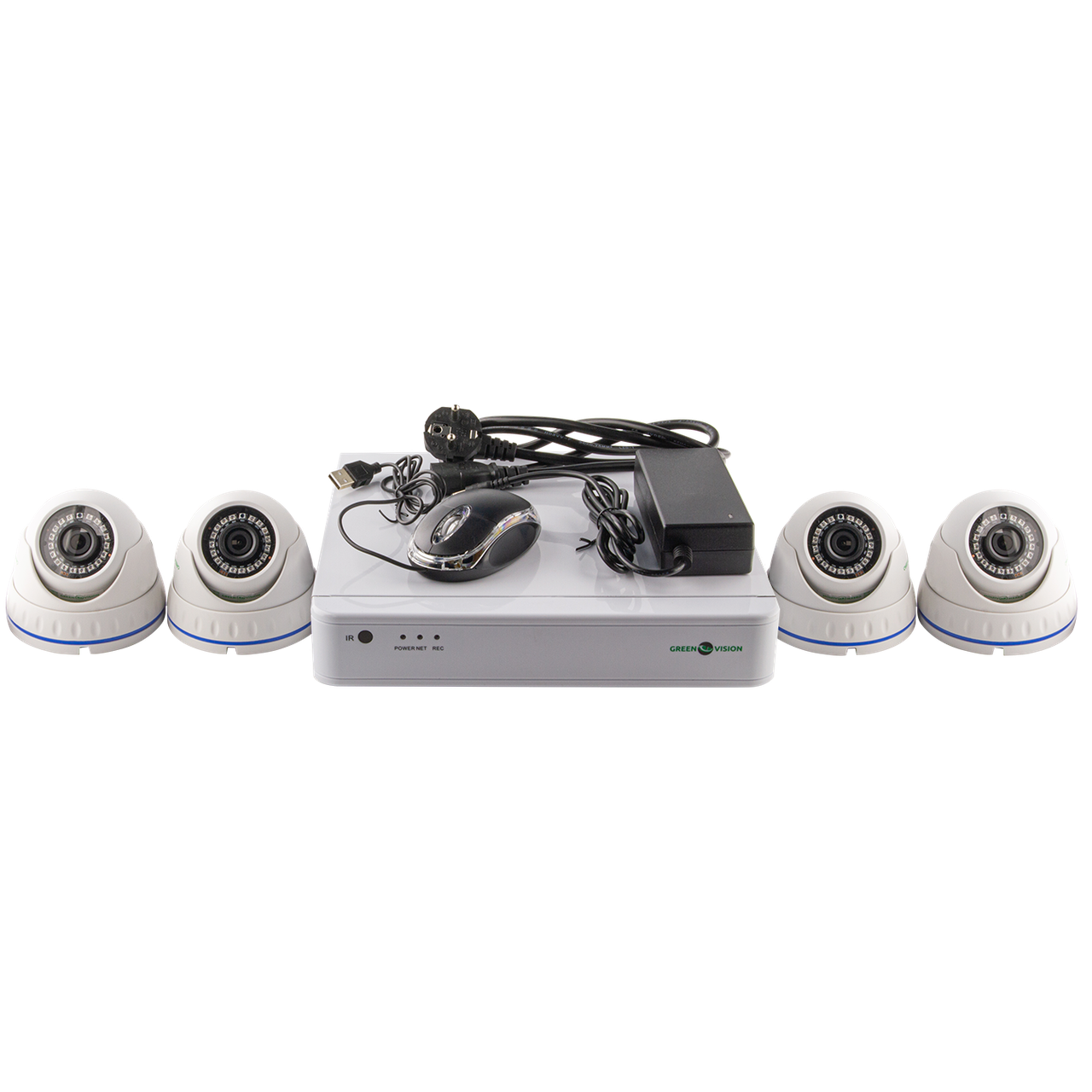 Комплект видеонаблюдения на 4 камеры GV-IP-K-S30/04 1080P уличный (2479154787)