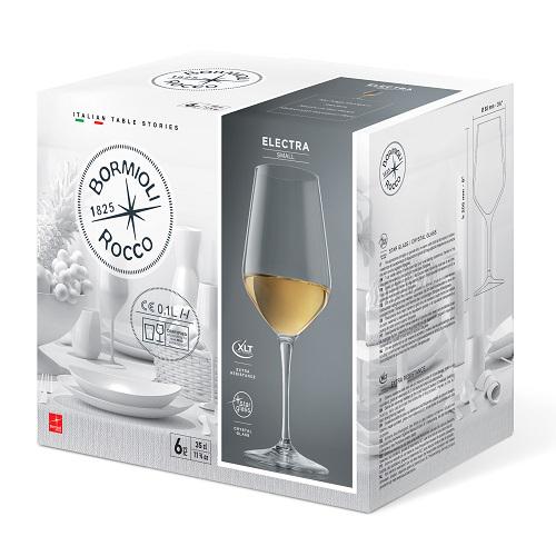 Набір келихів для вина Bormioli Rocco Electra 192341GRC021990 350 мл 6 шт. - фото 2 Набір келихів для вина Bormioli Rocco Electra 192341GRC021990 350 мл 6 шт. - фото 2