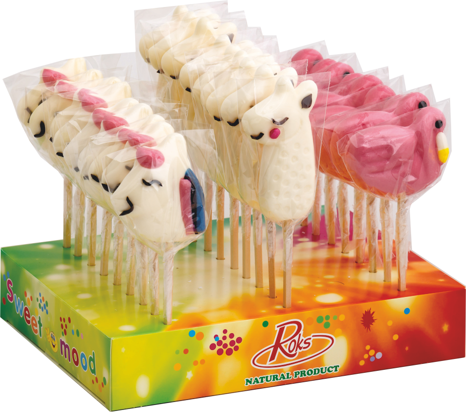 Леденцы Roks Зоо дисплей 50 г 27 шт. 1,350 кг 50 мм (48Н) Леденцы Roks Зоо дисплей 50 г 27 шт. 1,350 кг 50 мм (48Н)