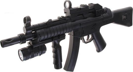 Автомат детский Cyma игрушечный со звуком со подсветкой MP 5 Черный (IW-181-W-89) Автомат детский Cyma игрушечный со звуком со подсветкой MP 5 Черный (IW-181-W-89)