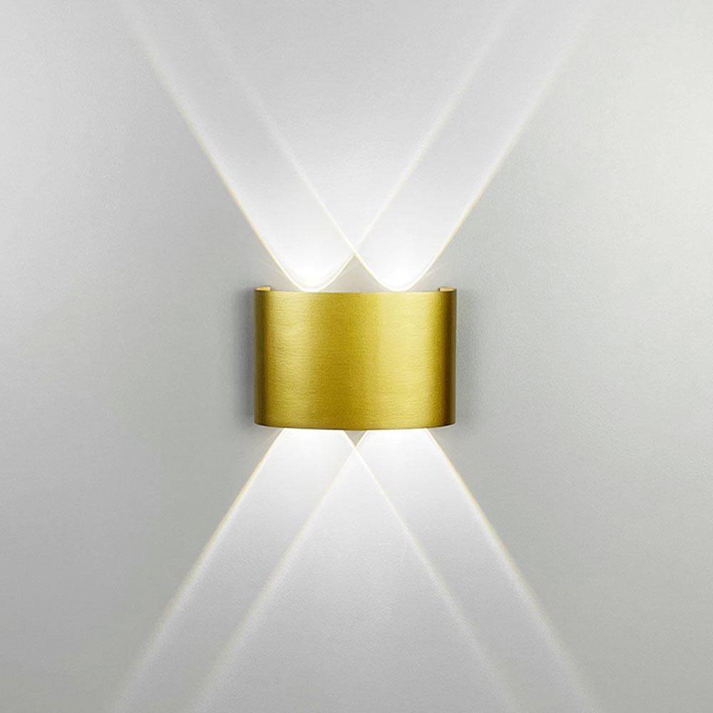 Светильник двухсторонний на 4 линзы 4000K IP 54 Золотой (W037/4 AB) - фото 1 Светильник двухсторонний на 4 линзы 4000K IP 54 Золотой (W037/4 AB) - фото 1