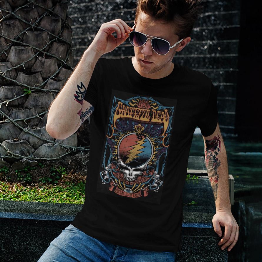 Футболка унисекс Grateful Dead Steal Your Face 1989 3XL Черный (32700728)