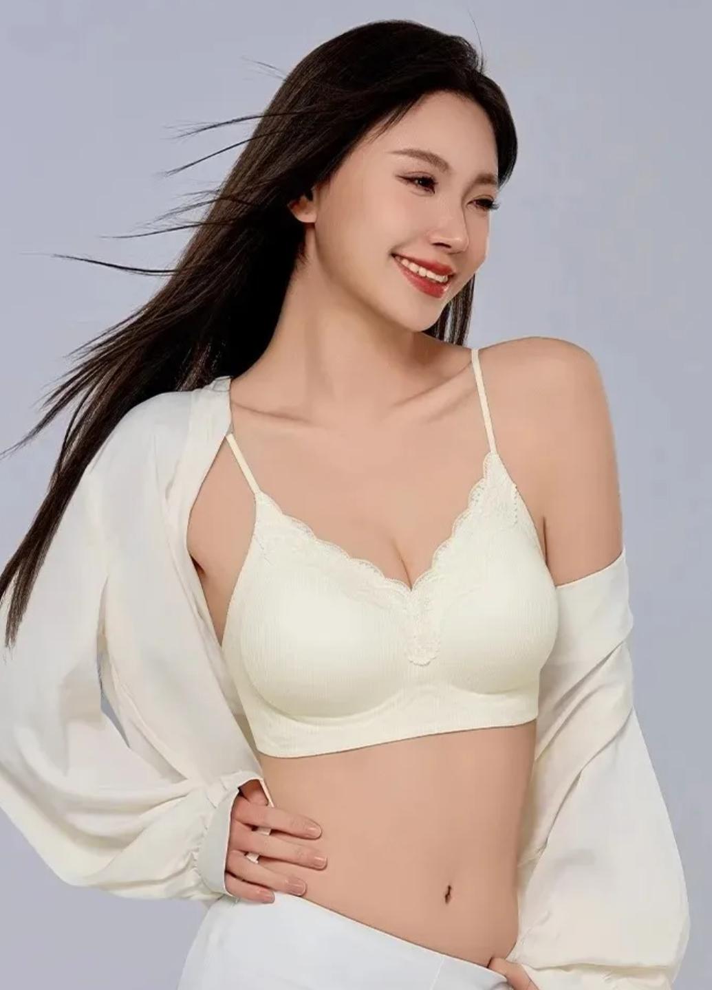 Бюстгальтер Good Comfort с кружевом бесшовный M Айвори (1960-75-03)