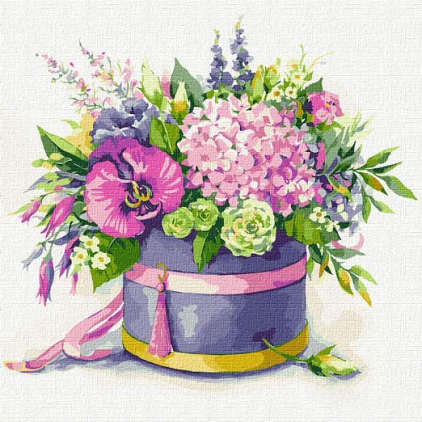 Картина по номерам Идейка Вдохновение 30х30 см в термопакете в коробке (КНО2971-mt)