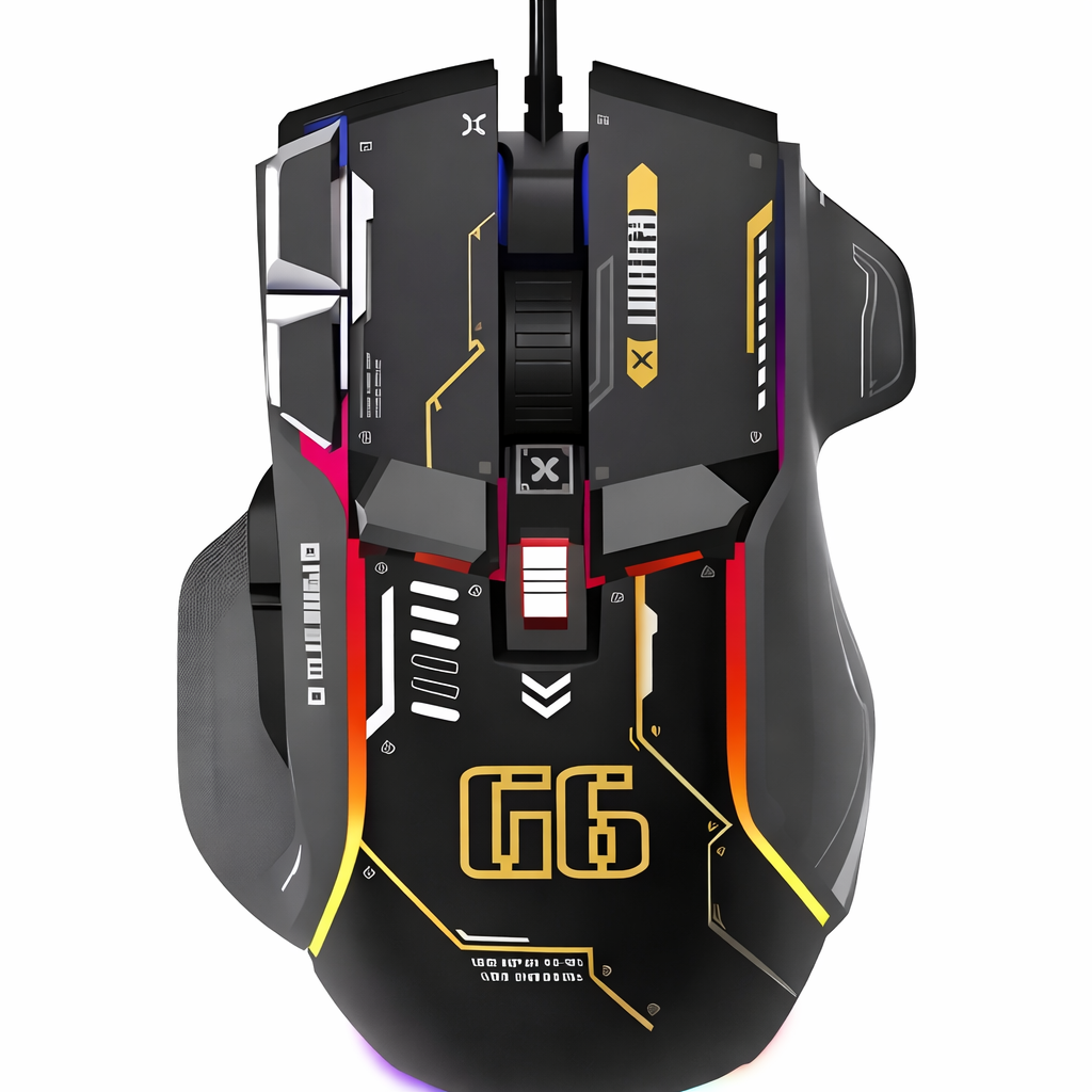 Мышь проводная игровая Senroni G6 Черный (Mouse1B)