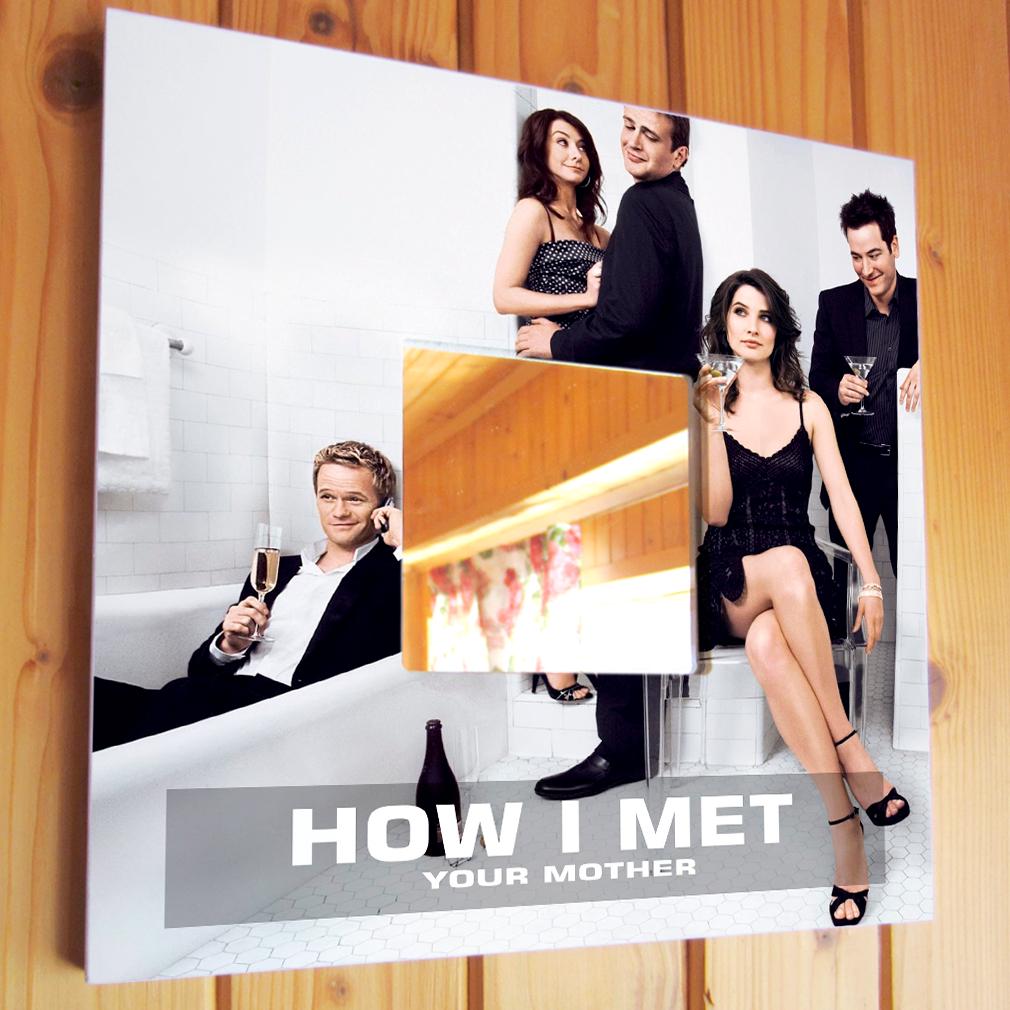 Зеркало декоративное "Сериал Как я встретил вашу маму" 260х260 мм (M03519)