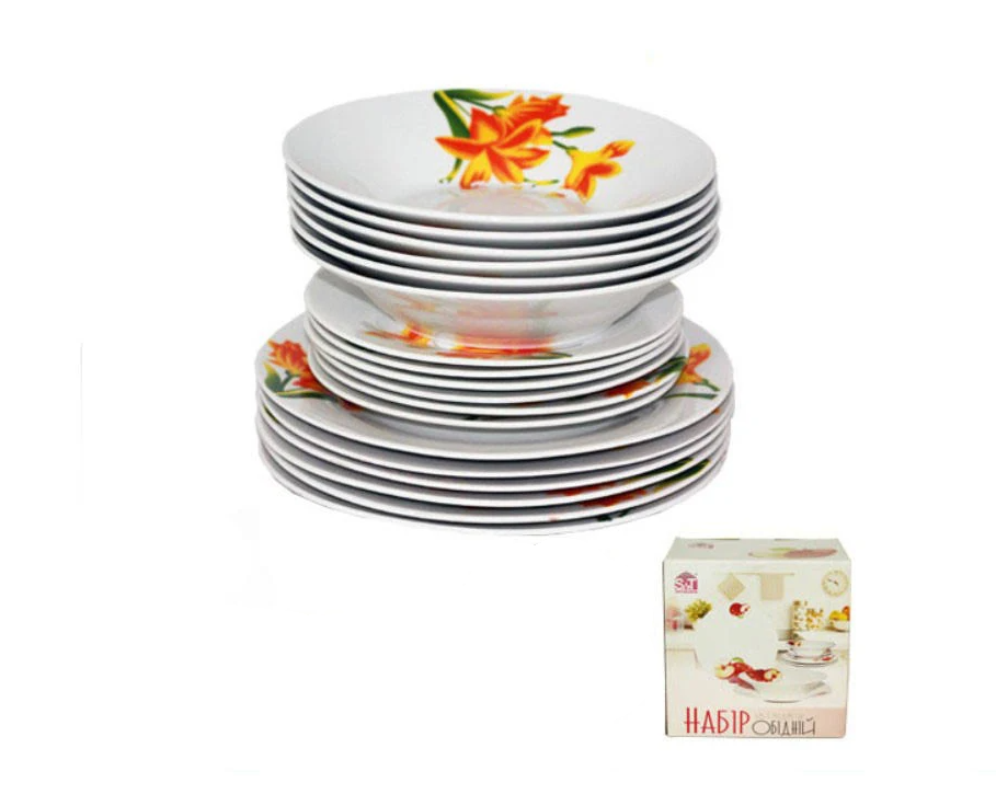 Набор обеденный SNT Лилия 18 пр. (MSN-060-18-01-2002)