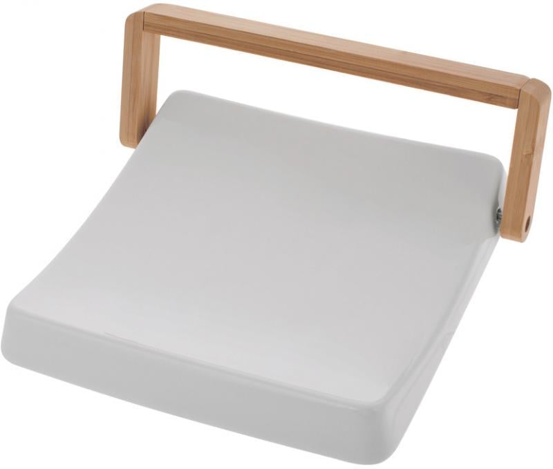 Серветниця Ceram Bamboo порцеляна з дерев'яним затиском 20x18 см