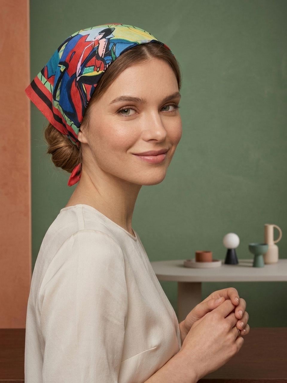 Косинка дизайнерська My Scarf Містичний джаз 70х70х100 см (36917023) Косинка дизайнерська My Scarf Містичний джаз 70х70х100 см (36917023)