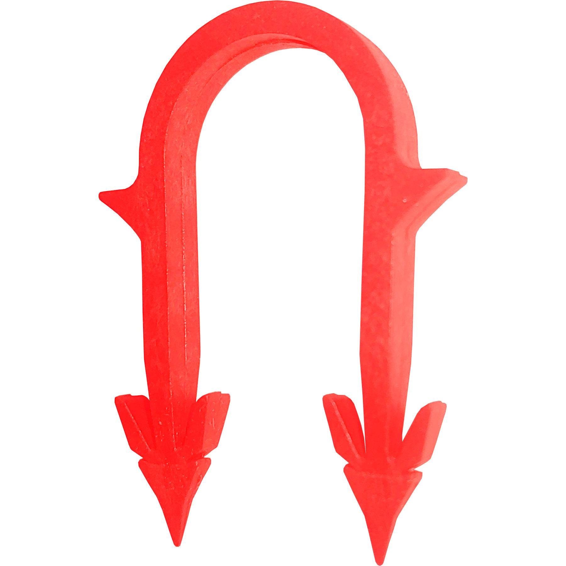 Гарпун-скоба для кріплення труби ТП Ø 16-20х45 мм 100 шт. Чорний (30364561) - фото 2 Гарпун-скоба для кріплення труби ТП Ø 16-20х45 мм 100 шт. Чорний (30364561) - фото 2