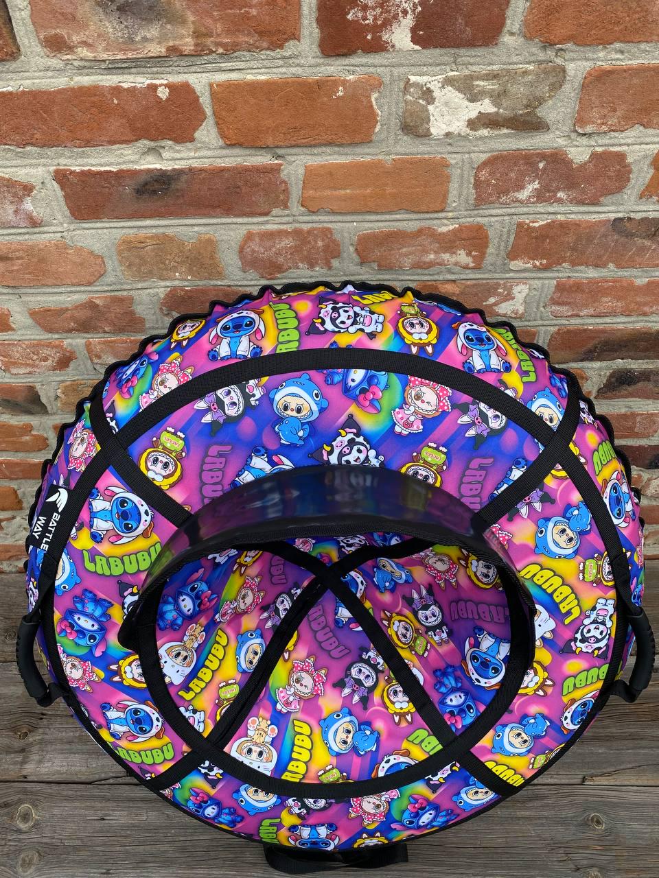 Тюбинг Надувные санки LABUBU со спинкой 120 см камера 15" (dde1d0ad) - фото 5