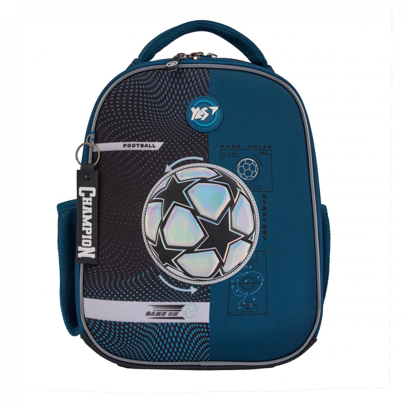 Рюкзак школьный каркасный с ортопедической спинкой YES H-100 Football Game (000995062) - фото 4 Рюкзак школьный каркасный с ортопедической спинкой YES H-100 Football Game (000995062) - фото 4