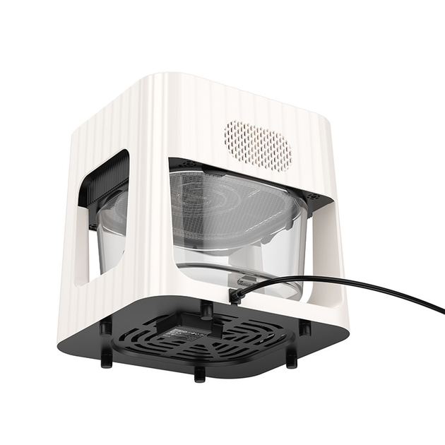 Аерогриль зі склянною чашею та сенсорним екраном Hoco HE22/4,5 л/1100W Білий (HE22) - фото 5