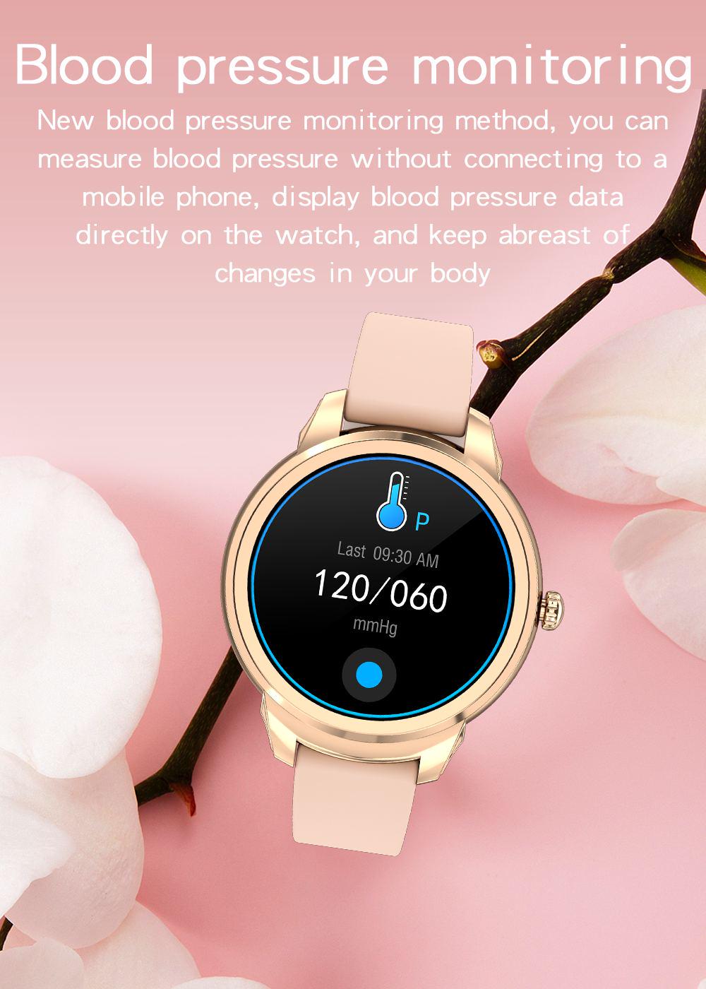 Смарт-годинник LEMFO MK6 тонометр/пульсометр Gold (220a420c) - фото 5