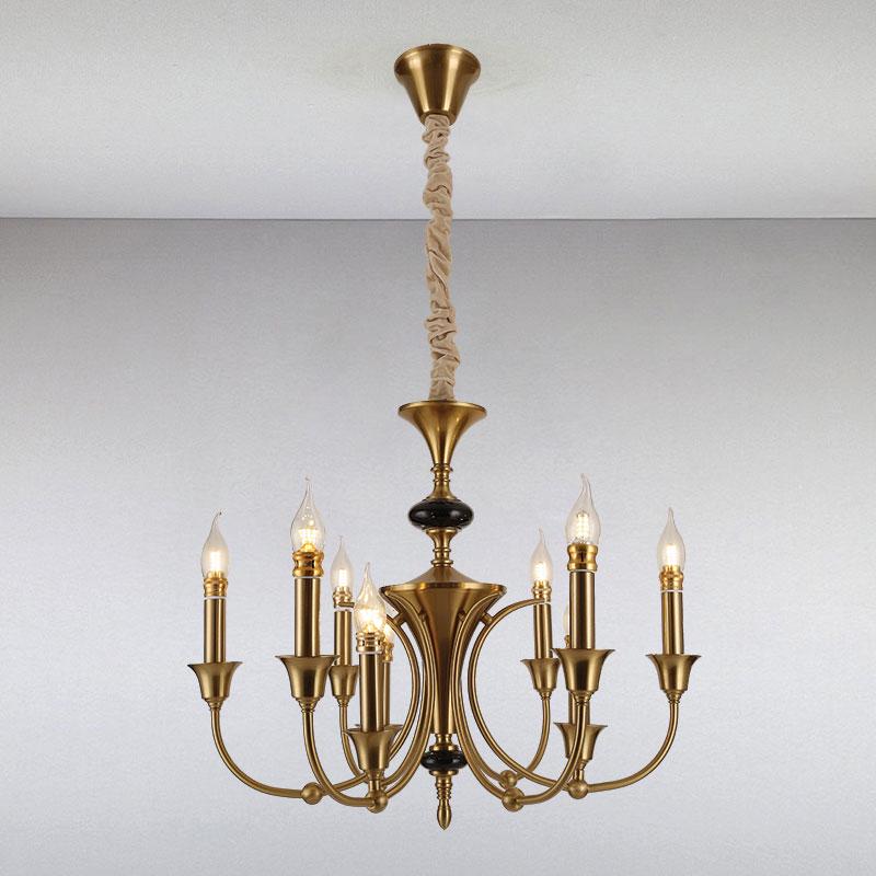 Люстра підвісна свічки Light House LS-13386-6+3 CU Бронзовий