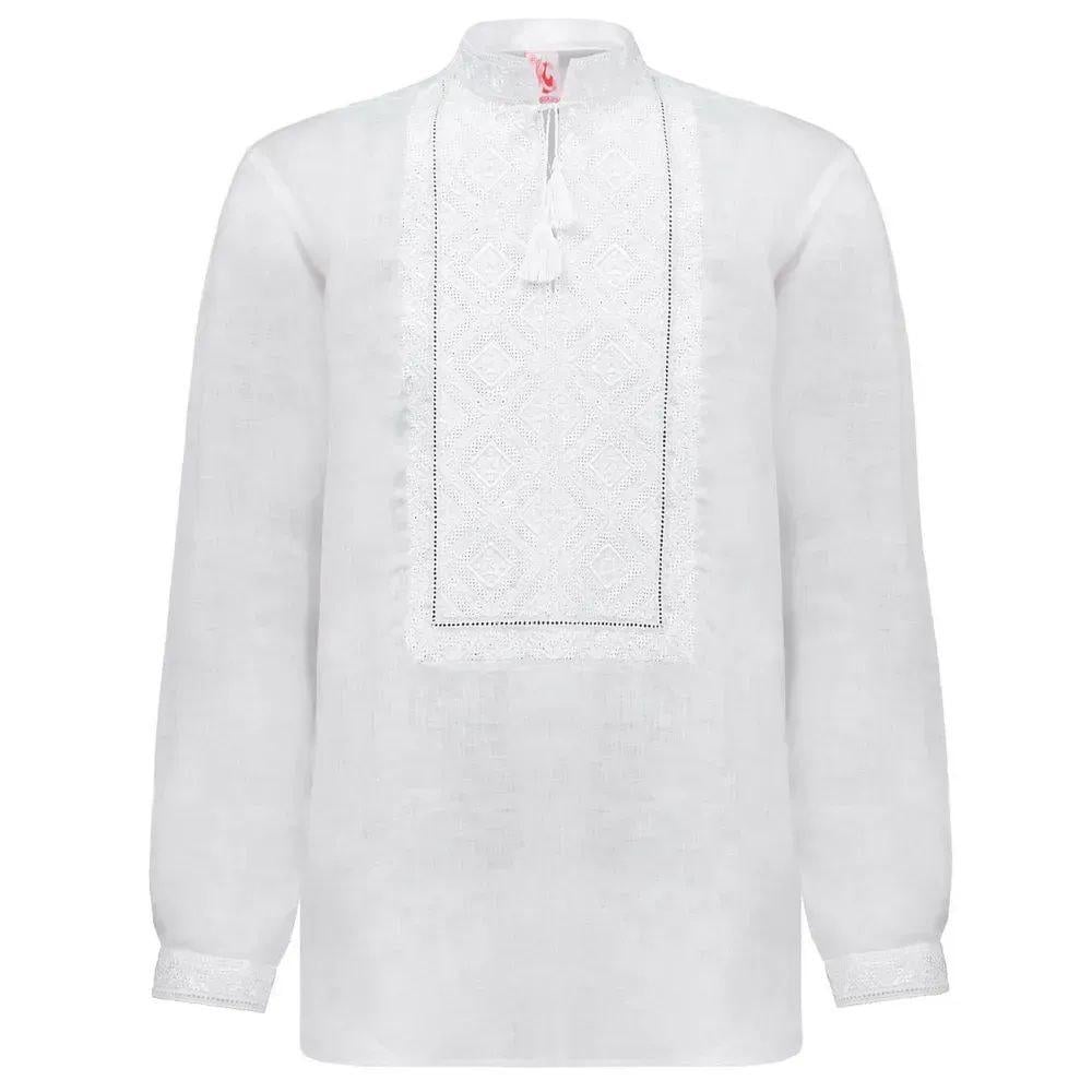 Вышиванка мужская р. 46 Белый (459) - фото 2 Вышиванка мужская р. 46 Белый (459) - фото 2