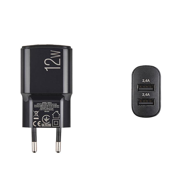 Сетевое зарядное устройство Winso Pro 12W 2xUSB-A черный - фото 3 Сетевое зарядное устройство Winso Pro 12W 2xUSB-A черный - фото 3