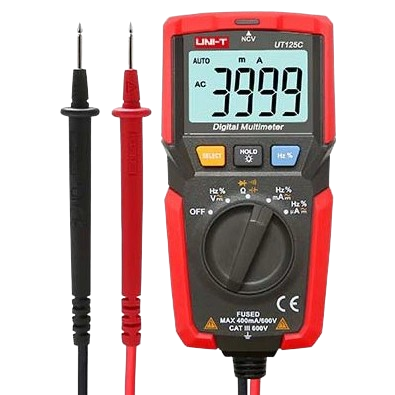 Мультиметр UNI-T UTM 1125C с широким набором электрических измерений Красный (UT125C)