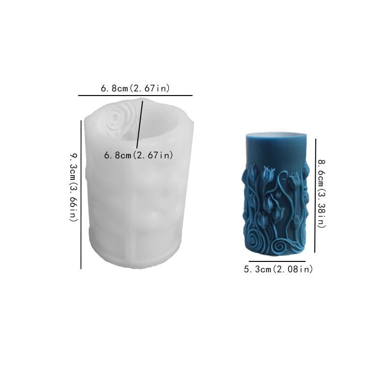 Форма молд для создания свечи в виде цветов тюльпаны (1953) - фото 6