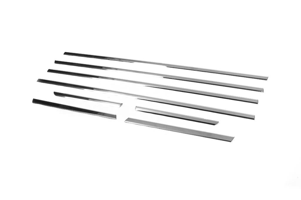 Окантовка окон Carmos для Mitsubishi Outlander 2006-2012 гг. нержавеющая сталь Хром