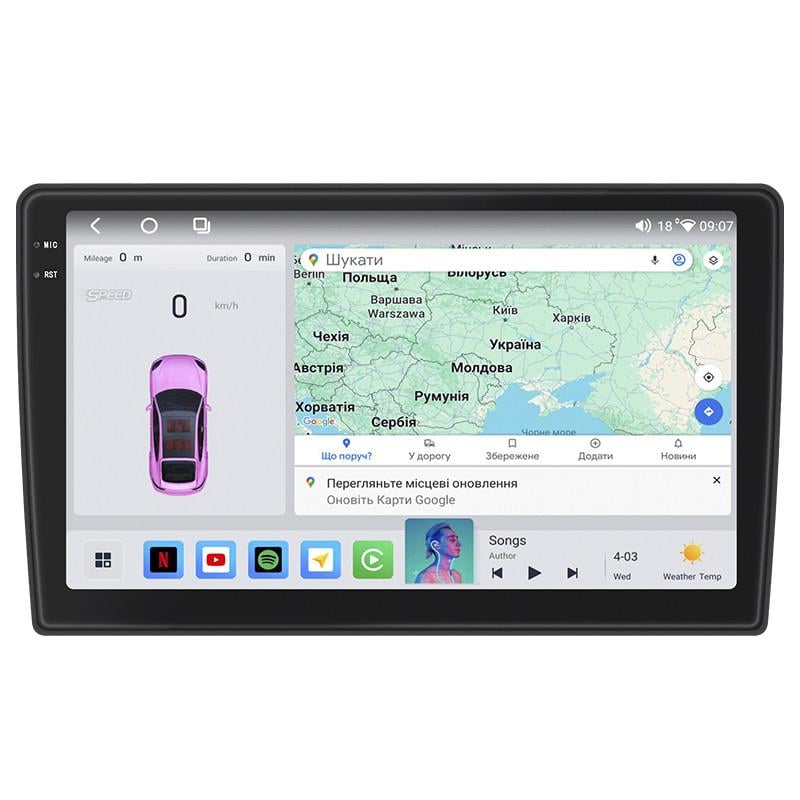 Автомагнитола штатная Lesko для Volkswagen Eos I 2006-2011 4/64 QLED CarPlay 4G Wi-Fi GPS Prime 10" (22391522)