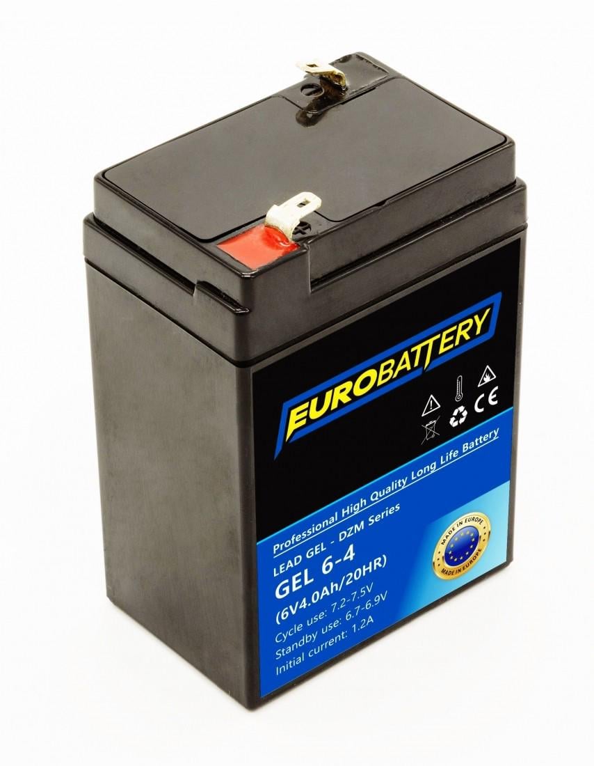 Акумуляторна батарея гелева EuroBattery 6V 4 Ah (11196)
