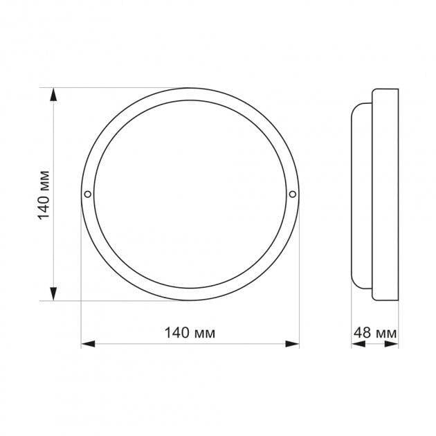 Cвітильник TITANUM IP65 12W 6500K Круглий (4453627) - фото 3 Cвітильник TITANUM IP65 12W 6500K Круглий (4453627) - фото 3