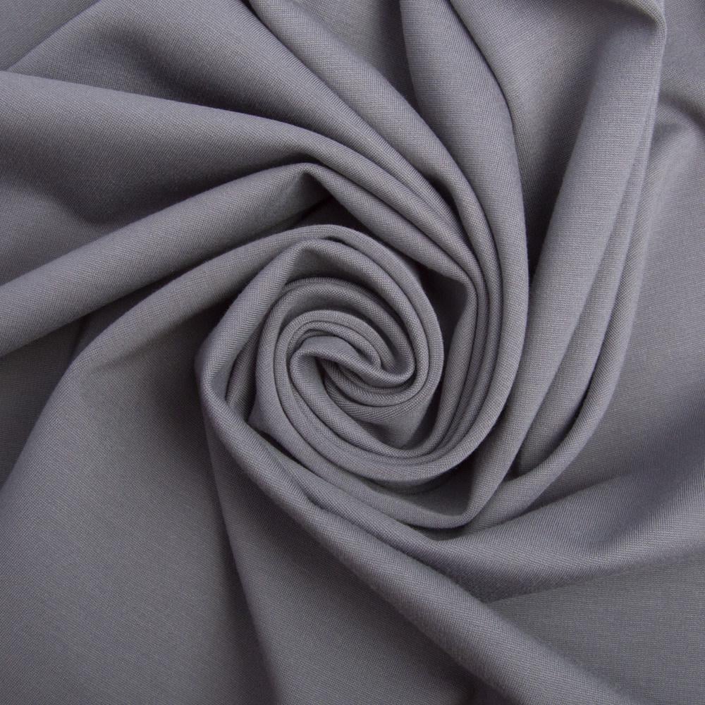 Ткань трикотаж однотонная Прага 620 гр/м2 Серый (23495)