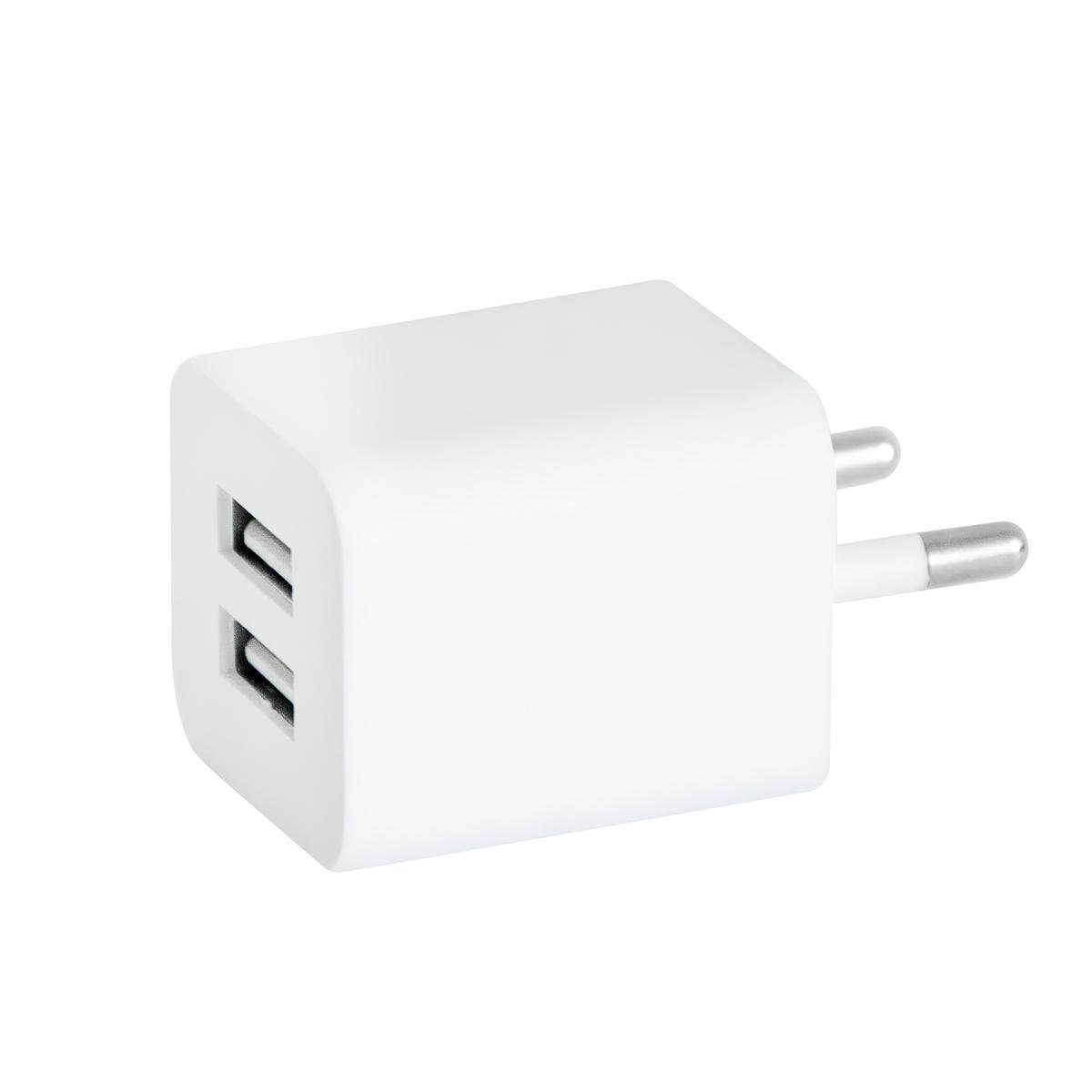 Зарядное устройство для телефона 2хUSB "AR-2100" 2.1А Белый (1009884-White-1)