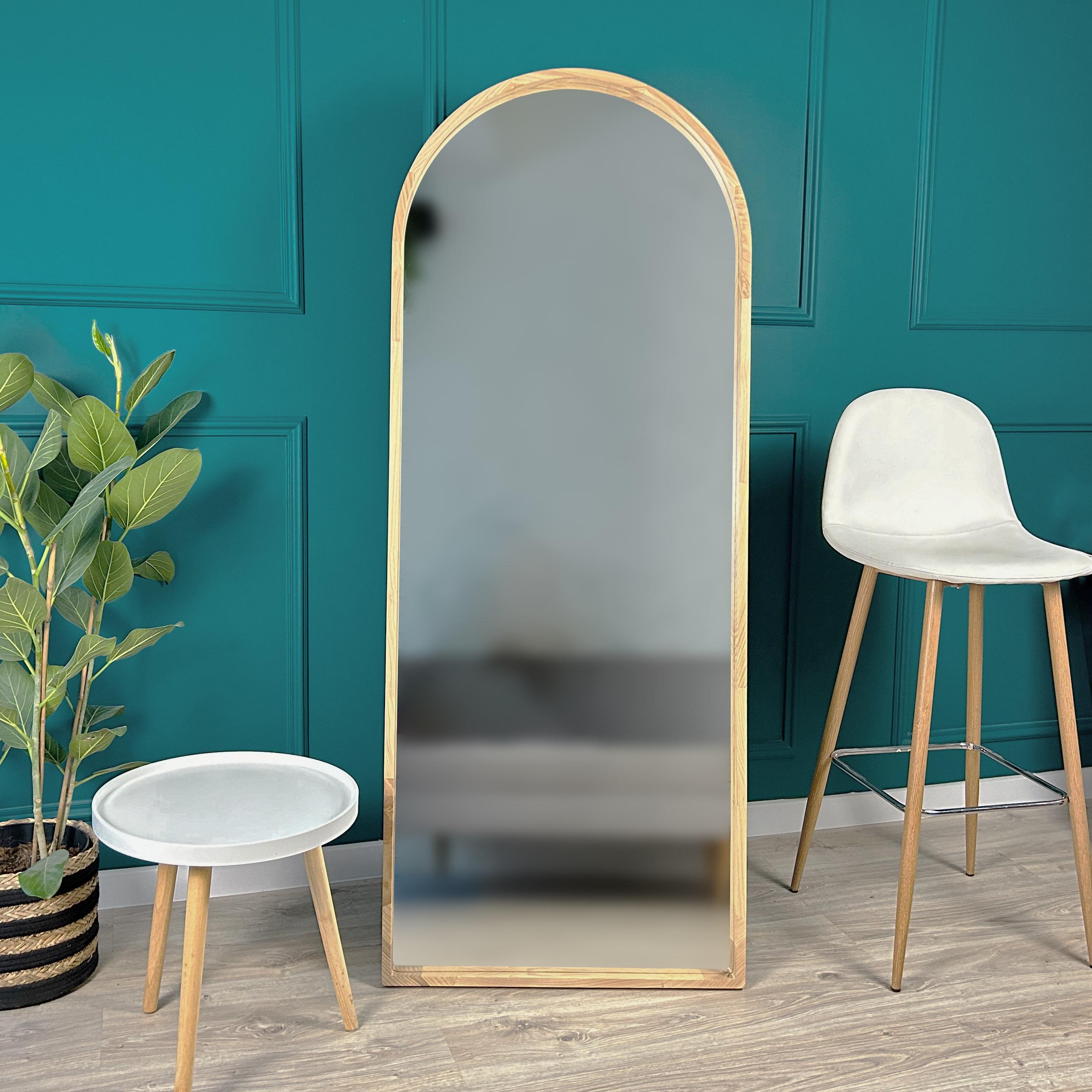 Підлогове дзеркало ростове арка Luxury Wood Natural Oak дерев’яне 160x60 см Дуб