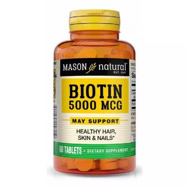 Витамины Mason Natural Biotin 5000 mcg 60 таблеток (000021073) Витамины Mason Natural Biotin 5000 mcg 60 таблеток (000021073)