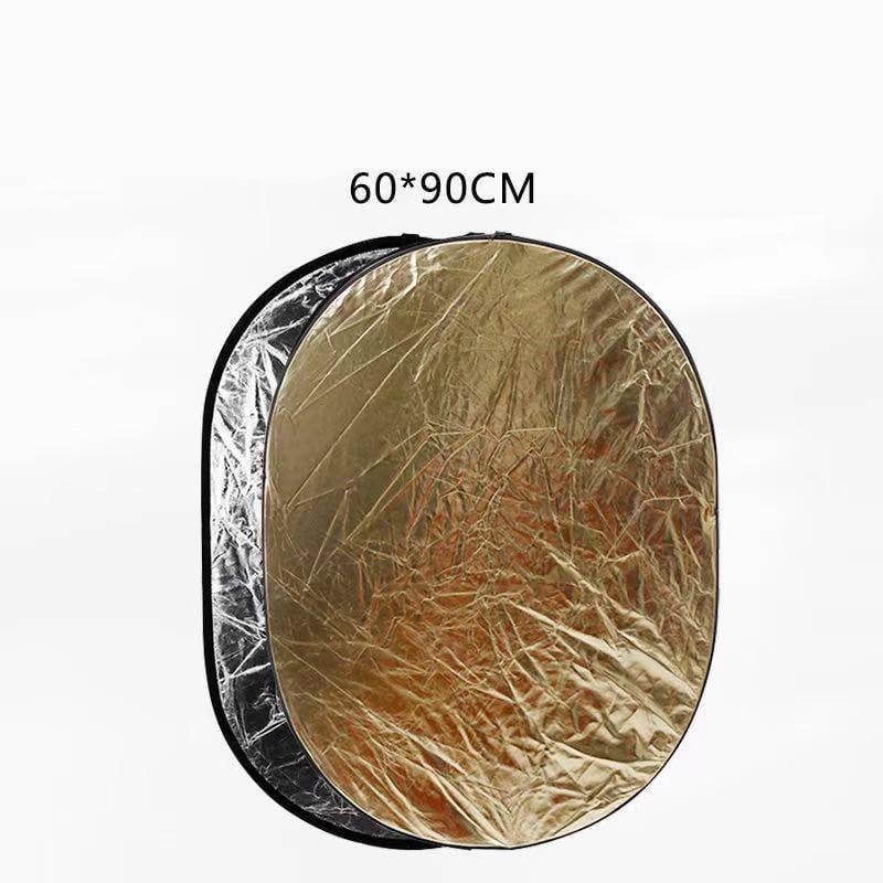 Відбивач 60x90 см 2в1 для фото рефлектор Сріблястий/Золотий - фото 4 Відбивач 60x90 см 2в1 для фото рефлектор Сріблястий/Золотий - фото 4