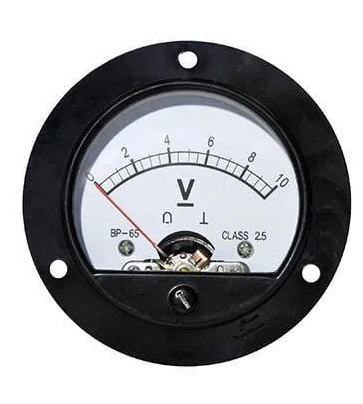 Вольтметр стрелочный DC 10V круглый (51-110#)