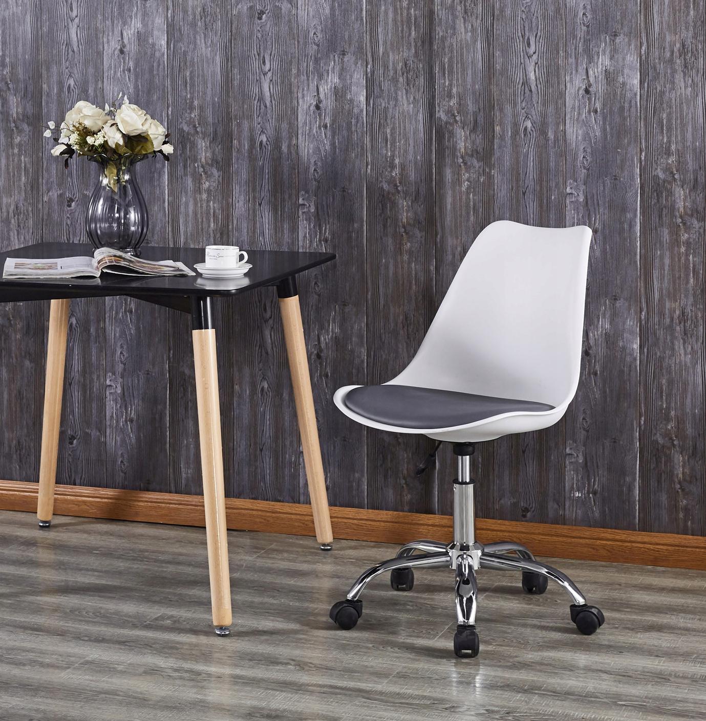 Крісло офісне комп'ютерне Bonro B-487 на колесах Білий/Чорний (3534) - фото 9 Крісло офісне комп'ютерне Bonro B-487 на колесах Білий/Чорний (3534) - фото 9