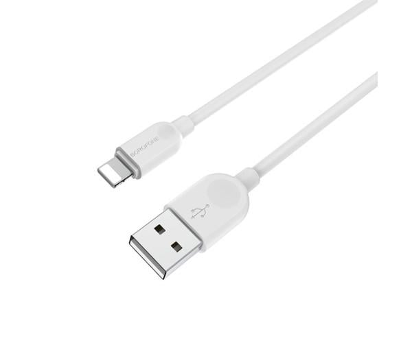 Кабель Data Borofone BX14 USB to Lightning 2,4A 1 м White
