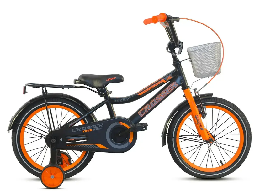 Велосипед ROCKY CROSSER-13 20" с корзиной Оранжевый