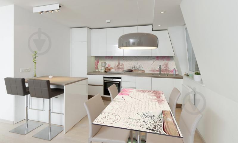 Наклейка виниловая на стол Zatarga «Париж в письмах» 600х1200 мм Z180711st