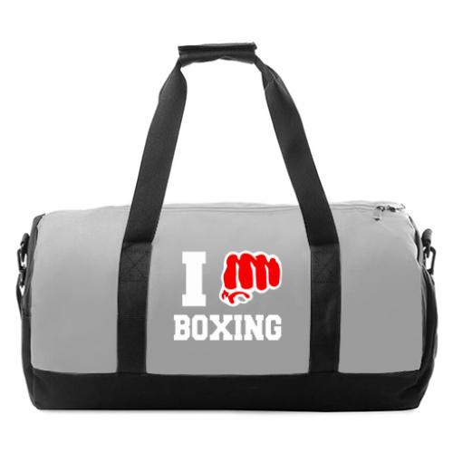 Спортивная сумка I love boxing Серый (15376915-4-5609)