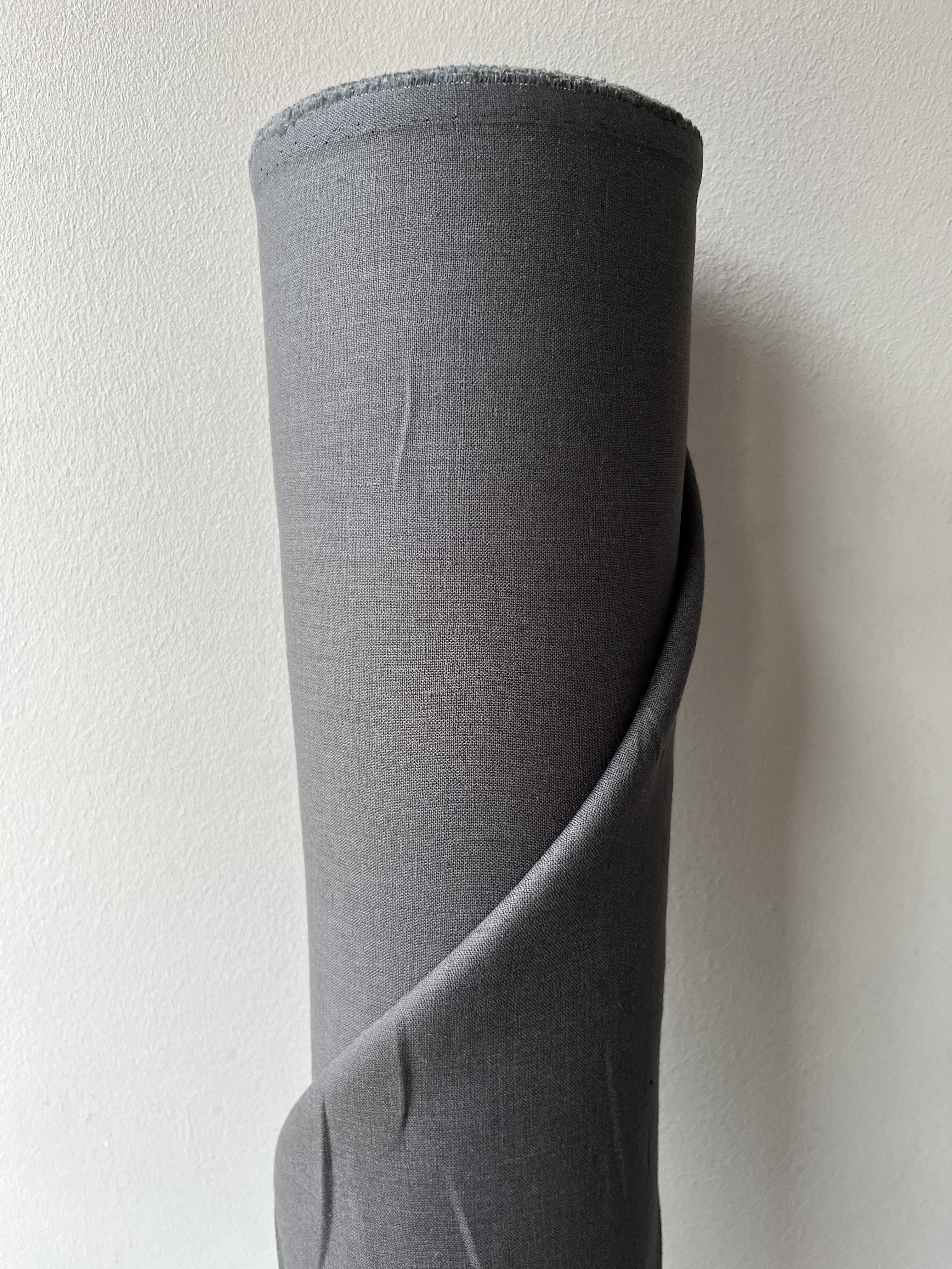 Ткань костюмная льняная Linen Plus 148 см 744 Графитовый - фото 2 Ткань костюмная льняная Linen Plus 148 см 744 Графитовый - фото 2