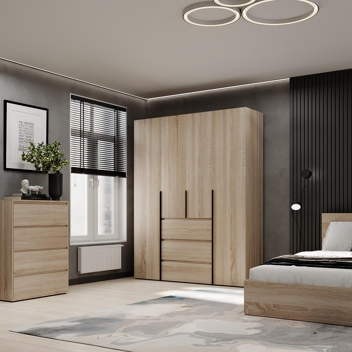 Шафа розпашна комбінована ART IN HEAD №1 Light 1600x500x2200 мм Дуб Сонома світлий (GALTK0113000000) - фото 3 Шафа розпашна комбінована ART IN HEAD №1 Light 1600x500x2200 мм Дуб Сонома світлий (GALTK0113000000) - фото 3