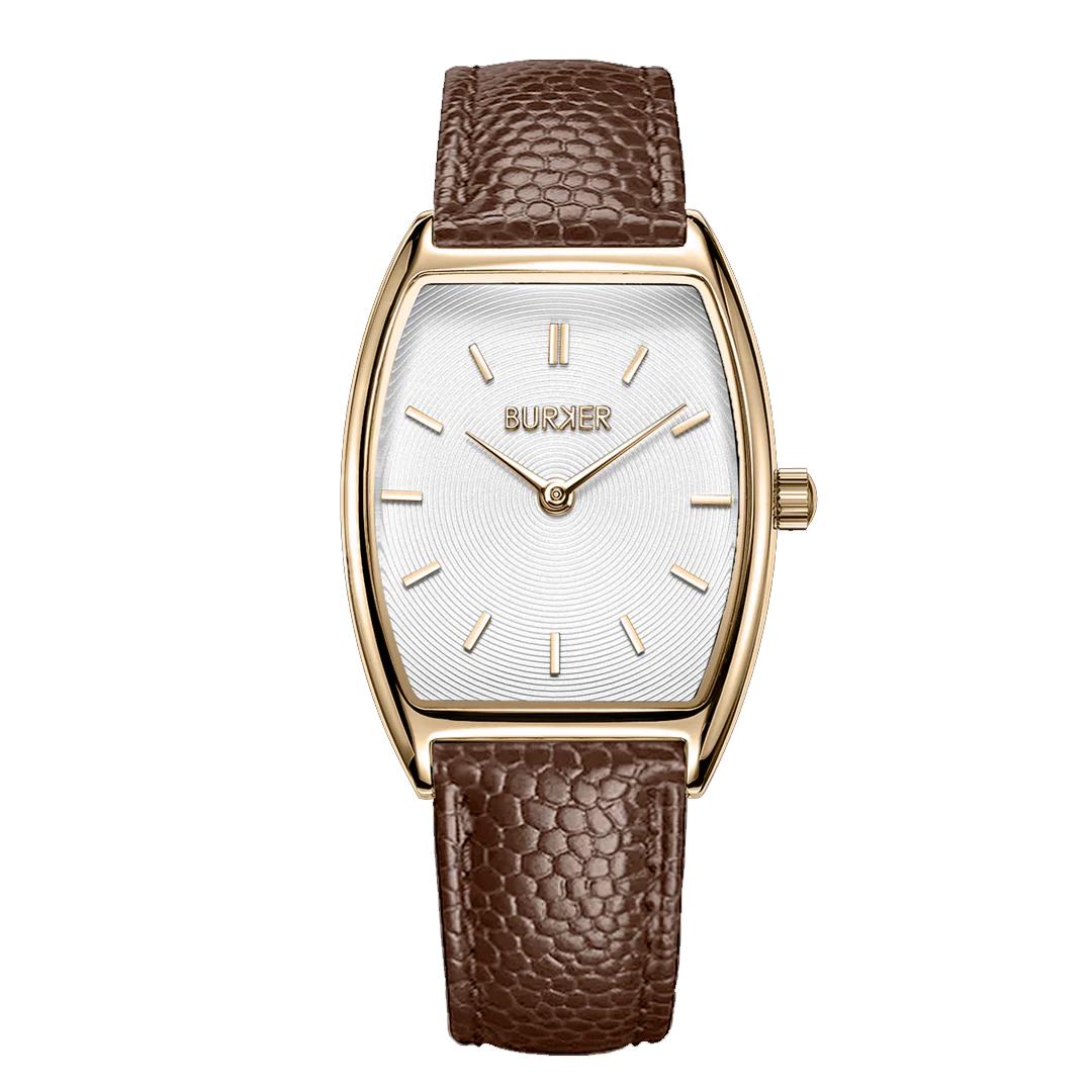Годинник жіночий Burker Grace Gold Brown Leather (0433)
