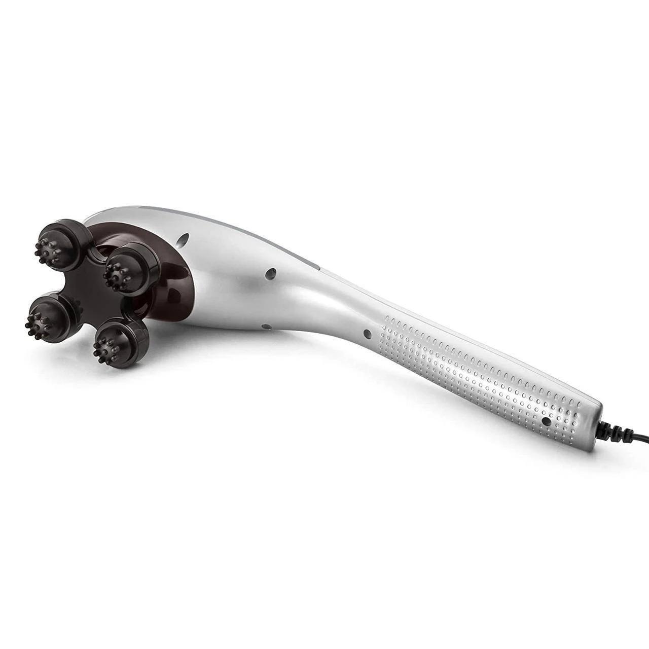 Вибромассажер с насадками для всего тела Xo Magic Touch massager HSM 50303 4в1 Серый (65632655)