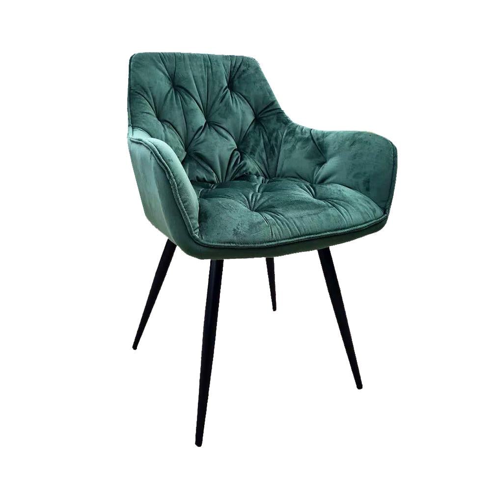 Крісло для кухні Парадіз HC-R18 Чорний/Аквамарин (45251)