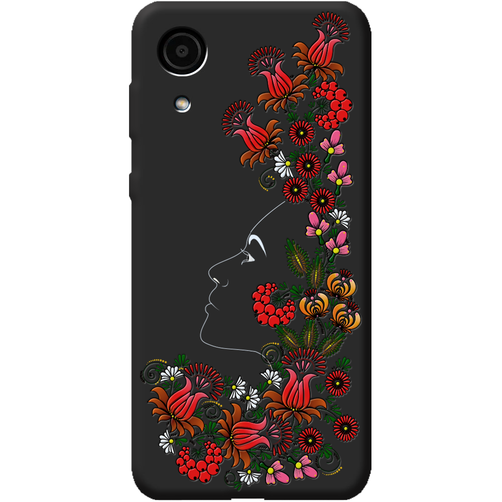 Чохол BoxFace Samsung Galaxy A03 Core (A032) 3D Ukrainian Muse Чорний силікон (43939-bk64-44058)