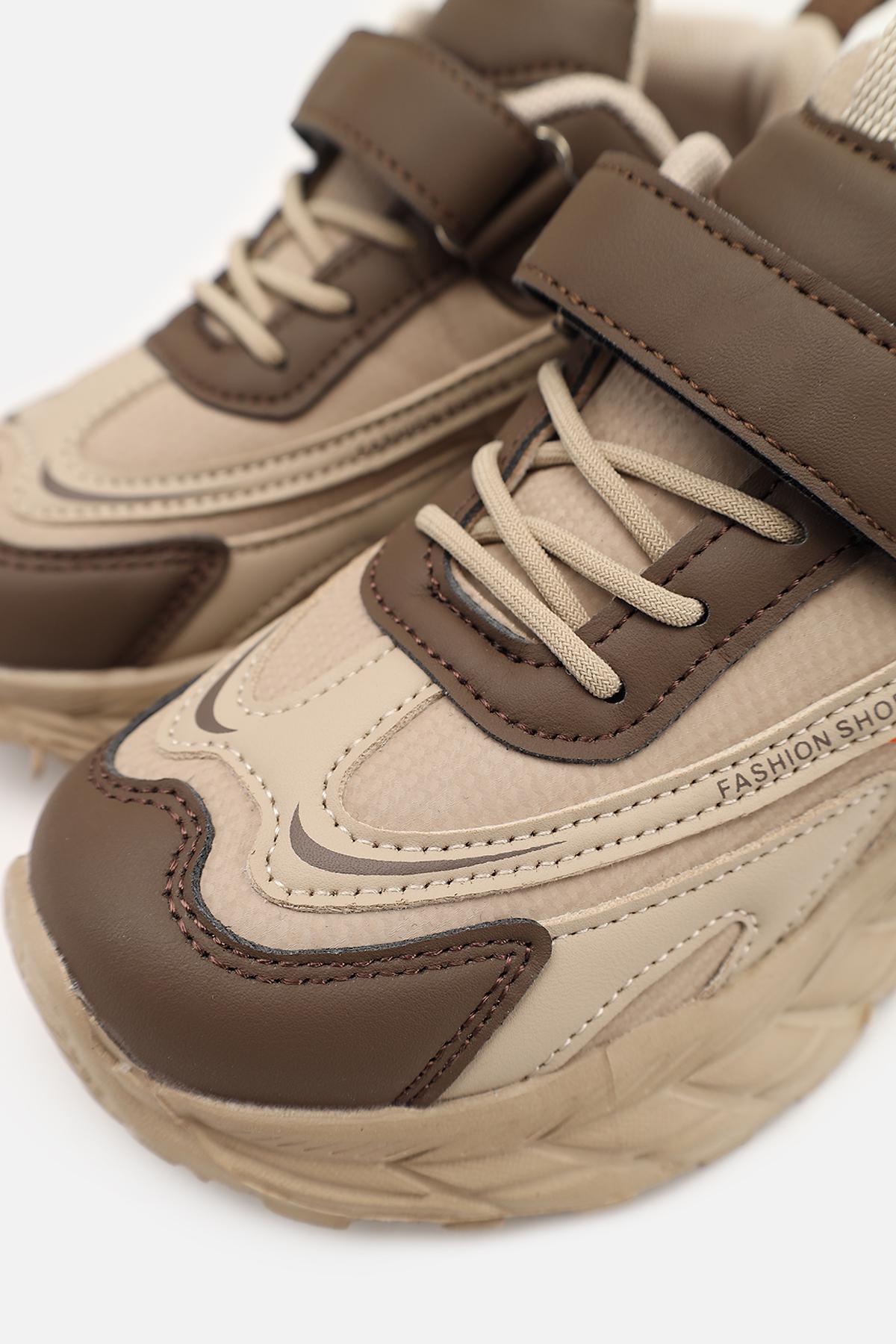 Кроссовки для девочки ЦБ-00273829 на плоской подошве р. 34 Коричневый (SKT001056345) Кроссовки для девочки ЦБ-00273829 на плоской подошве р. 34 Коричневый (SKT001056345)